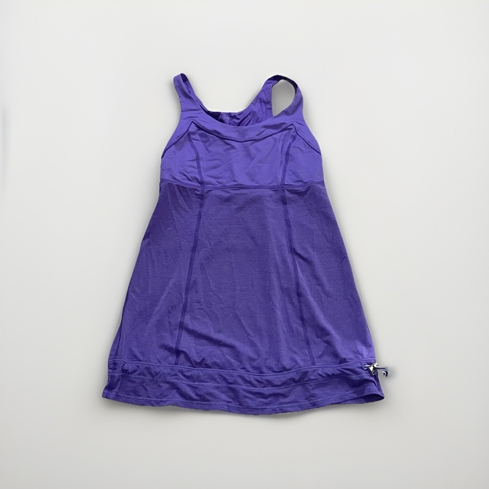 Lululemon Run Ta Ta Topper  Purple Moisture-wicking Luxtreme Silverescent 4/6‎ ?